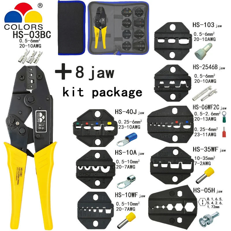Crimptool pliers Cap/coaxial Cable/Tube Terminals Kit various specifications mini electrician multi-function crimping pliers
Crimptool pliers Cap/coaxial Cable/Tube Terminals Kit various specifications mini electrician multi-function crimping pliers