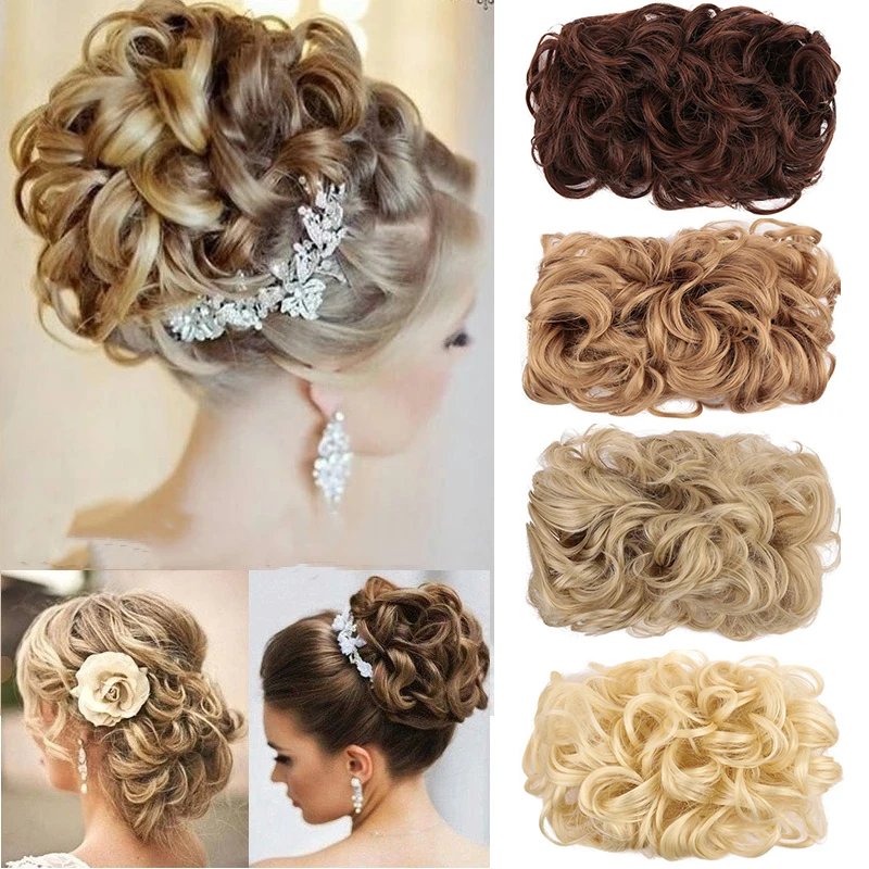 MUMUPI Synthetic Short Curly Chignon Elastic Rubber band Two Plastic Comb Clips in Hair Extensions Hair Bun for Women
MUMUPI Synthetic Short Curly Chignon Elastic Rubber band Two Plastic Comb Clips in Hair Extensions Hair Bun for Women