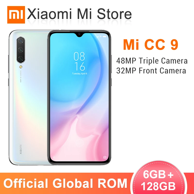 

In Stock Global ROM Xiaomi Mi CC9 CC 9 6GB 128GB Smartphone 48MP+32MP AI Camera Snapdragon 710 CPU 6.39" Full Screen 4030mAh