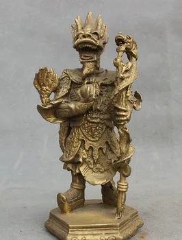 China Myth Copper Brass Dragon King Immortal LongWang Rain God Statue sculpture
China Myth Copper Brass Dragon King Immortal LongWang Rain God Statue sculpture