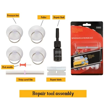 8pcs/Set Car Auto Glass Repair Tools Crack Chip Scratch Car Auto Windscreen Windshield Repair Tools DIY Kit Transparent
8pcs/Set Car Auto Glass Repair Tools Crack Chip Scratch Car Auto Windscreen Windshield Repair Tools DIY Kit Transparent