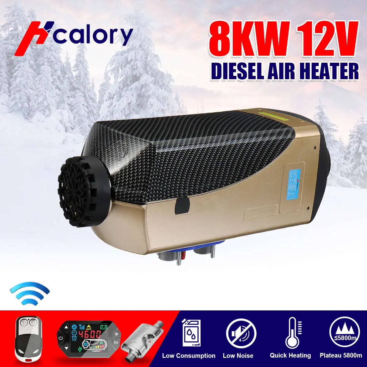 12V 8KW Car Diesels Air Parking Heater Car Heater LCD Remote Control Monitor Switch + Silencer for Trucks Bus Trailer Heater
12V 8KW Car Diesels Air Parking Heater Car Heater LCD Remote Control Monitor Switch + Silencer for Trucks Bus Trailer Heater