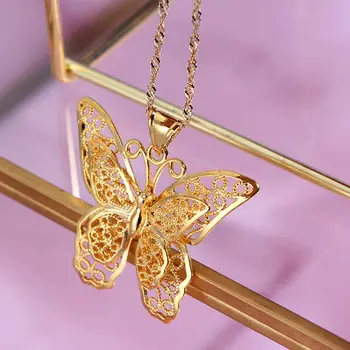 Flatfoosie Gold Color Metal Butterfly Pendant Necklace For Women Hollow Multilayer Shining Necklace Fashion Jewelry Gift
Flatfoosie Gold Color Metal Butterfly Pendant Necklace For Women Hollow Multilayer Shining Necklace Fashion Jewelry Gift