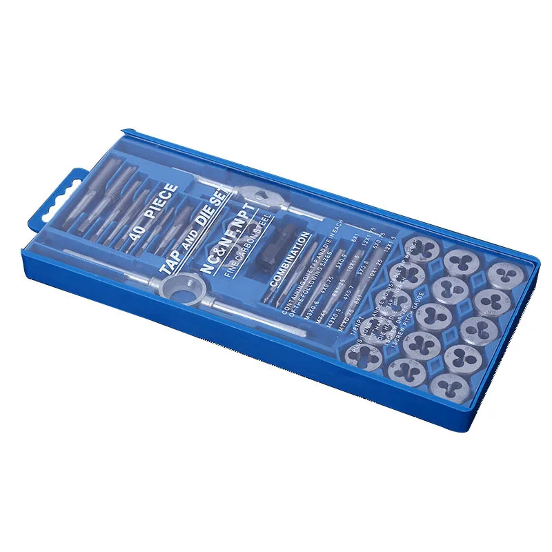 40pcs Multifunction Metric/Imperial Tap and Die Wrench Set External Thread Cutting Tapping Hand Tool Kit Thread Screwdriver
40pcs Multifunction Metric/Imperial Tap and Die Wrench Set External Thread Cutting Tapping Hand Tool Kit Thread Screwdriver