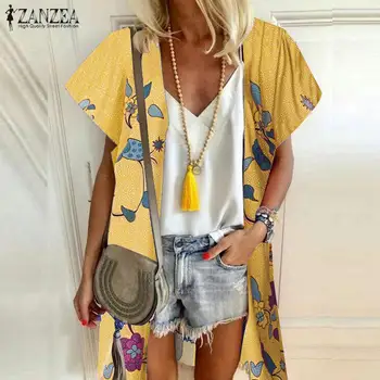 ZANZEA 2020 Long Shirt Summer Floral Print Cardigan Women Blouses Beach Knee Length Casual Vintage Blusas Plus Size Loose Tops
ZANZEA 2020 Long Shirt Summer Floral Print Cardigan Women Blouses Beach Knee Length Casual Vintage Blusas Plus Size Loose Tops