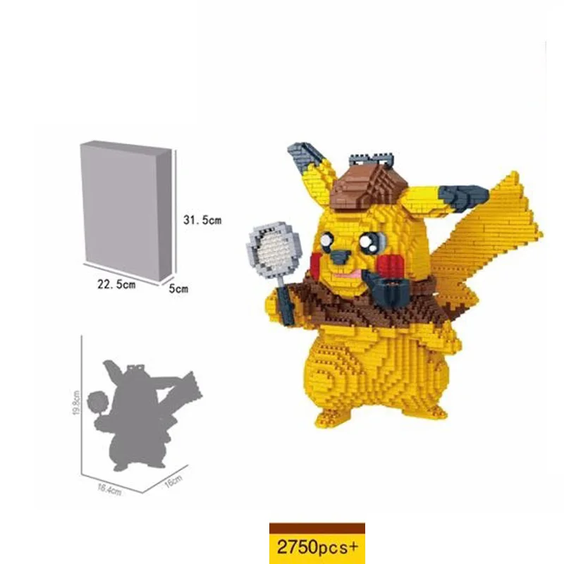 Hot Anime movie image poke Detective Pikachu micro diamond block nintendoes MODEL nano building bricks toys collection
Hot Anime movie image poke Detective Pikachu micro diamond block nintendoes MODEL nano building bricks toys collection