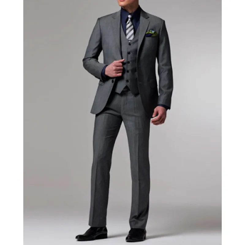 Two Button Customized Slim Fit Groom Suit Wedding suit for men Groom Tuxedos groomsman Suit Jacket+Pants+Tie+Vest mens suit
Two Button Customized Slim Fit Groom Suit Wedding suit for men Groom Tuxedos groomsman Suit Jacket+Pants+Tie+Vest mens suit