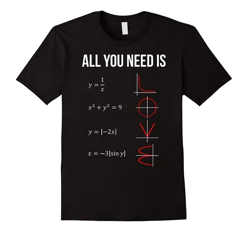 Fashion Logo Printing T Shirts Men Short Sleeve All You Need Is Love Math O-Neck Fashion 2020 Tees
Fashion Logo Printing T Shirts Men Short Sleeve All You Need Is Love Math O-Neck Fashion 2020 Tees