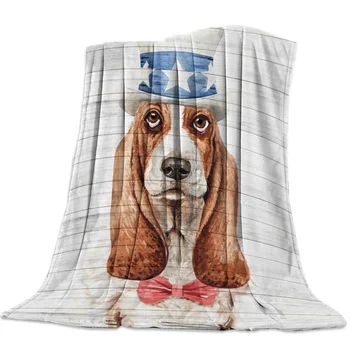 

Beagle Head Pet Dog Board Watercolor Coral Fleece Fuzzy Blankets on Bed Throws Bedsheet for Kids Girls