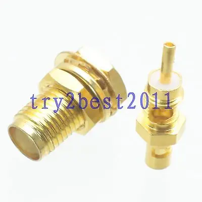 DHL/EMS 100 Sets*1pce Connector SMA jack pin bulkhead solder RG178 RG196 RF COAXIAL Straight -C1
DHL/EMS 100 Sets*1pce Connector SMA jack pin bulkhead solder RG178 RG196 RF COAXIAL Straight -C1