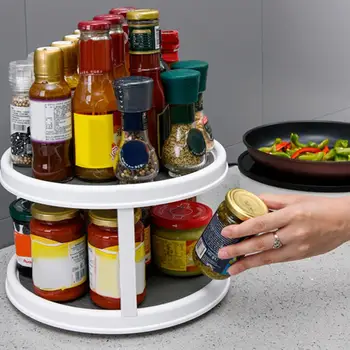 Kitchen and Cabinet Rotating Multilayer Storage Rack Multifunctional Computer Desk Finishing Rack Desktop Cosmetics Organizer
Kitchen and Cabinet Rotating Multilayer Storage Rack Multifunctional Computer Desk Finishing Rack Desktop Cosmetics Organizer