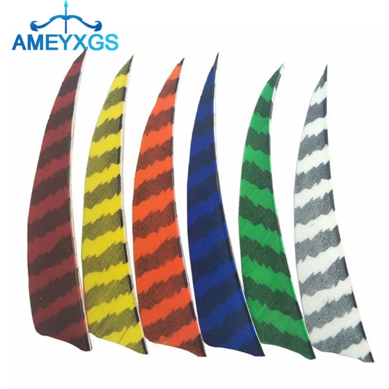50pcs 4" Archery Arrow Feathers Turkey Fletches Striped Shield Shape Fletching Arrow DIY Tools For Hunting Shooting Accessories
50pcs 4" Archery Arrow Feathers Turkey Fletches Striped Shield Shape Fletching Arrow DIY Tools For Hunting Shooting Accessories