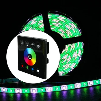 RGB LED Dimmer Wall Switch,Wall- Mounted Plastic Cover Contact Panel Switch for DC 12V-24V 3528 5050 Multi-Color RGB RGBW LED St
RGB LED Dimmer Wall Switch,Wall- Mounted Plastic Cover Contact Panel Switch for DC 12V-24V 3528 5050 Multi-Color RGB RGBW LED St