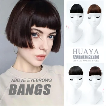 HUAYA Wig Bangs Handmade Make Short Straight Bangs Sythetic Hair Women's Bangs Clip in Extension Hair
HUAYA Wig Bangs Handmade Make Short Straight Bangs Sythetic Hair Women's Bangs Clip in Extension Hair