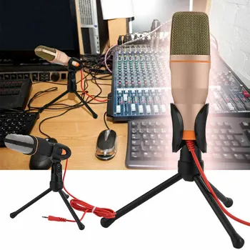 Professional Condenser Microphone Camera Video Record Video Micro Mini Mic for Studio Pc Phone with Stand
Professional Condenser Microphone Camera Video Record Video Micro Mini Mic for Studio Pc Phone with Stand