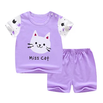 ZWY179 Summer Children Clothes Short Sleeve Cartoon Suit 2-8 Years Old Baby Boys Girls Cotton Set New Korean Kids Pajama Outwear
ZWY179 Summer Children Clothes Short Sleeve Cartoon Suit 2-8 Years Old Baby Boys Girls Cotton Set New Korean Kids Pajama Outwear