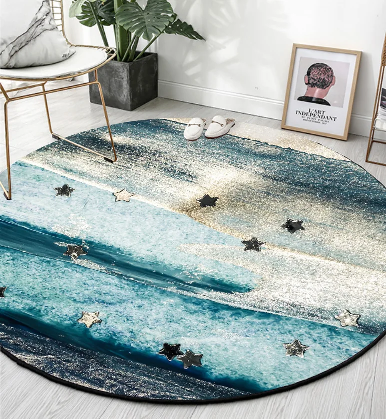 Art watercolor blue green abstract heavy metal round living room bedroom non-slip mat carpet custom 
Art watercolor blue green abstract heavy metal round living room bedroom non-slip mat carpet custom