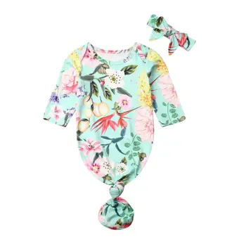 0-6M newborn baby sleeping bag cotton comfortable printed package sleeping clothes + bow headdress
0-6M newborn baby sleeping bag cotton comfortable printed package sleeping clothes + bow headdress