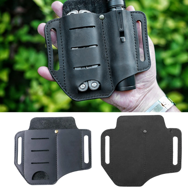 Multi-function Casual Leather Sheath 2 Pockets Multitools Holder Organizer Belt Pouch for Pocket Knife Tactical Pen Flashlight
Multi-function Casual Leather Sheath 2 Pockets Multitools Holder Organizer Belt Pouch for Pocket Knife Tactical Pen Flashlight