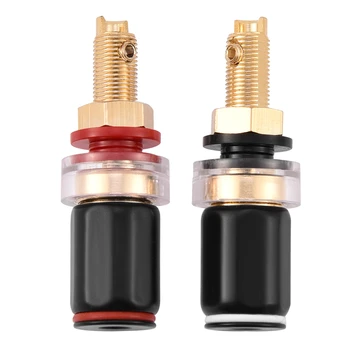 2 pcs Black &Red Free Welding Copper Speaker Amplifier Terminal for 4mm Banana Plug Copper Terminals
2 pcs Black &Red Free Welding Copper Speaker Amplifier Terminal for 4mm Banana Plug Copper Terminals