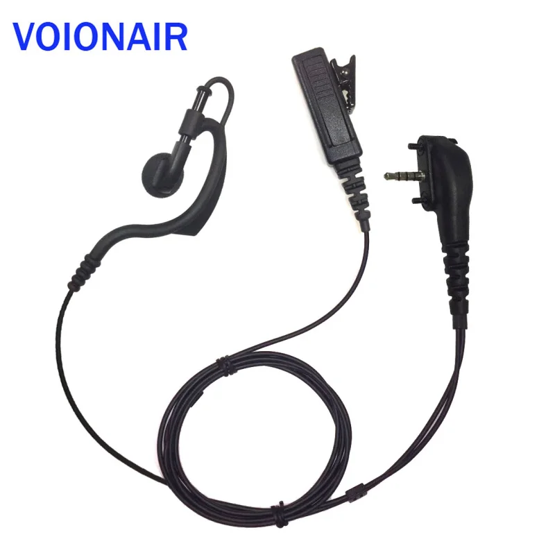 

VOIONAIR 10pcs/lot G Style Ear Hook Earpiece Earphone Headset PTT Mic for Vertex VX-168 VX-180 VX-210A VX-231 VX-454 EVX-534