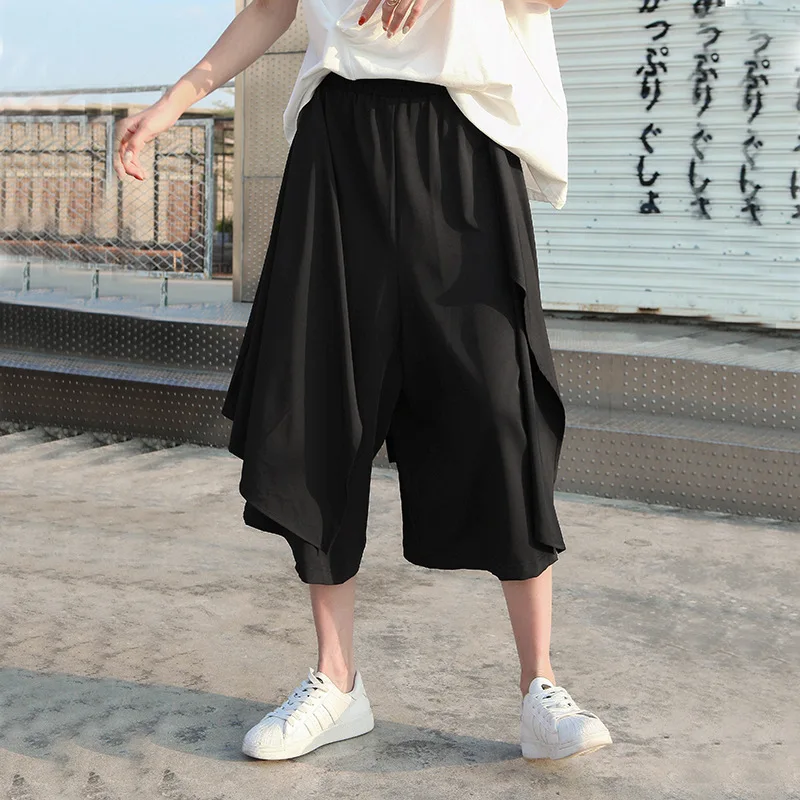 Women's High Waist Pants Wide Leg Patchwork Solid Irregular Hem Chiffon Pants for Woman Trendy Vintage Loose Trousers Plus Size
Women's High Waist Pants Wide Leg Patchwork Solid Irregular Hem Chiffon Pants for Woman Trendy Vintage Loose Trousers Plus Size