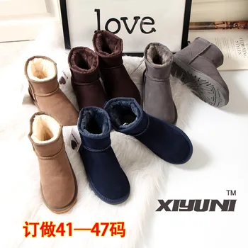 2020 cowhide short boots plus size snow boots tendon bottom non-slip warm leather plus velvet cotton shoes women's boots
2020 cowhide short boots plus size snow boots tendon bottom non-slip warm leather plus velvet cotton shoes women's boots