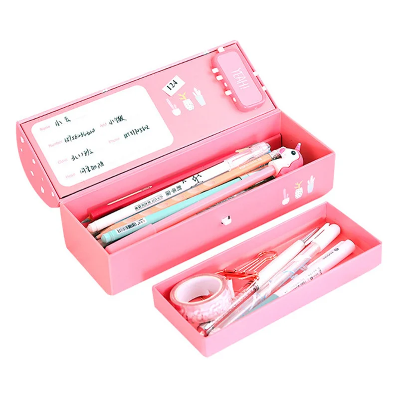 Pencil Case Double Password Lock Multi-function Pencil Bag Pencil Boxes Large Capacity Portable Multi-layer Pencil Case Boy Girl
Pencil Case Double Password Lock Multi-function Pencil Bag Pencil Boxes Large Capacity Portable Multi-layer Pencil Case Boy Girl