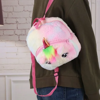 Kids Girls Fluffy Unicorn Backpack Plush School Rucksack Zipper Shoulder Bags
Kids Girls Fluffy Unicorn Backpack Plush School Rucksack Zipper Shoulder Bags