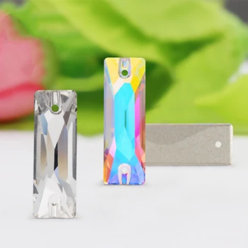 7X21MM 120pcs/lot Sew On Stones Rectangle Shape AB Color 2 Holes Sewing Glass Crystal Handcraft Stones For DIY Dress Garment
7X21MM 120pcs/lot Sew On Stones Rectangle Shape AB Color 2 Holes Sewing Glass Crystal Handcraft Stones For DIY Dress Garment