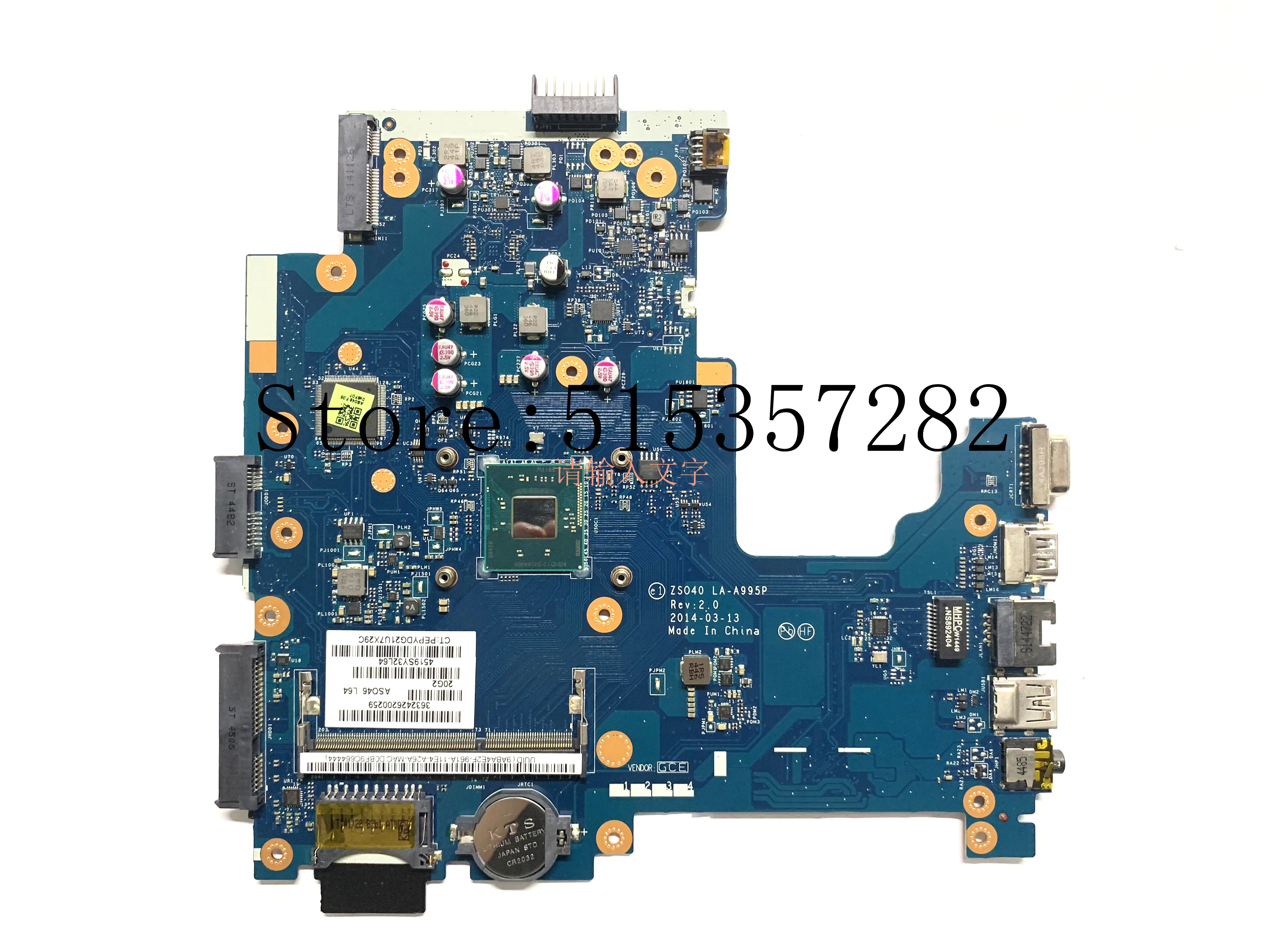 788003 501 001 для HP 14 R 240 Материнская плата ноутбука ZS040 LA A995P SR1YW N3540 ЦП DDR3L|Материнские