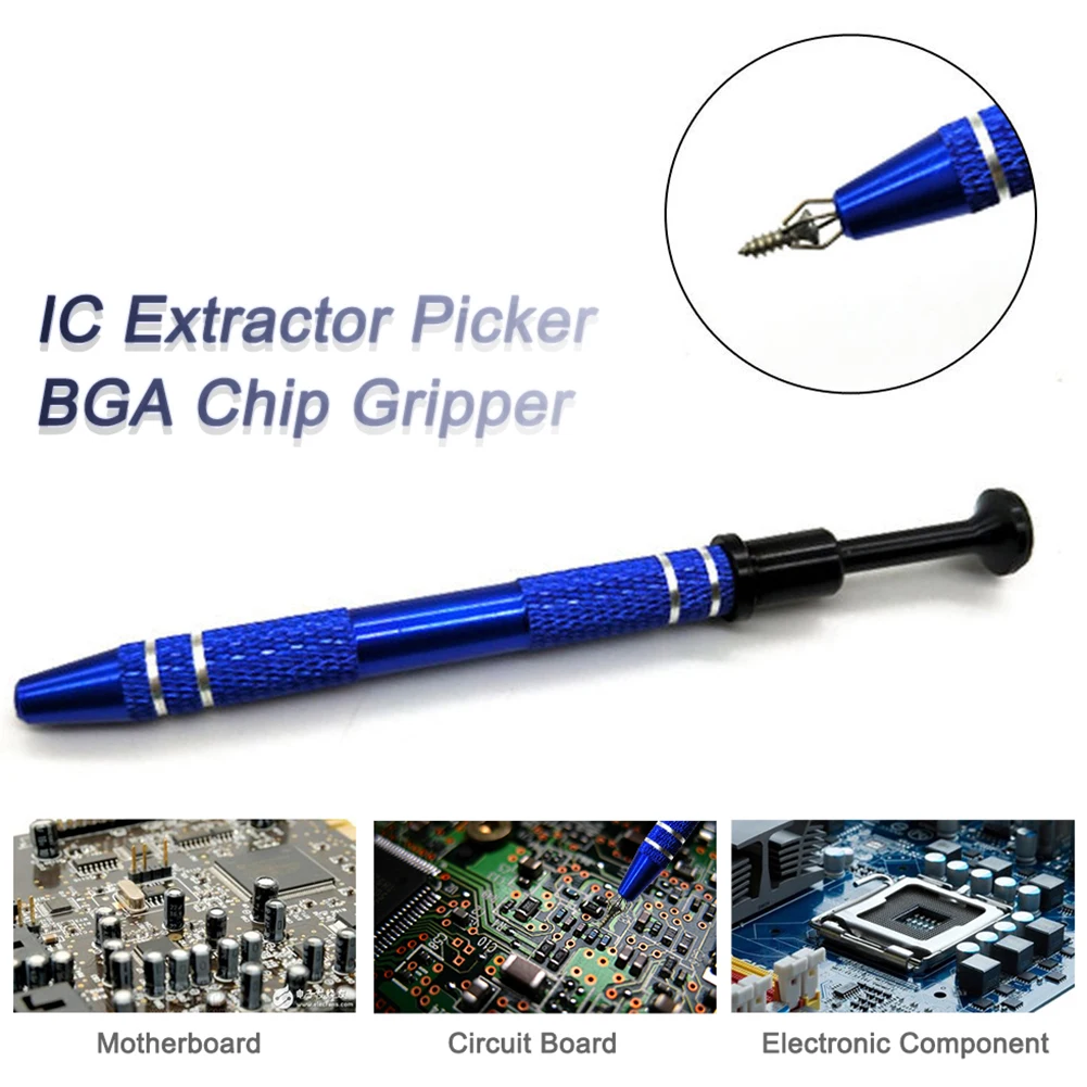 Extractor BGA Chip Electronic Component Gripper Hand Tools Suction Pen Repair Tool Small Chip Pick Up For phone repair
Extractor BGA Chip Electronic Component Gripper Hand Tools Suction Pen Repair Tool Small Chip Pick Up For phone repair