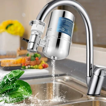 Faucet Water Filter, Tap Water Purifier 8 Layer Purification Ceramics Remove Heavy Metals, Fluoride, Suitable 
Faucet Water Filter, Tap Water Purifier 8 Layer Purification Ceramics Remove Heavy Metals, Fluoride, Suitable