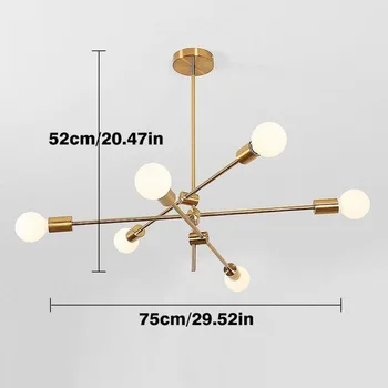Modern Style Chandelier E27 Gold Brushed Satellite Branch Chandelier Modern Ceiling Lamp Nordic Rear Interior Light Metal White
Modern Style Chandelier E27 Gold Brushed Satellite Branch Chandelier Modern Ceiling Lamp Nordic Rear Interior Light Metal White