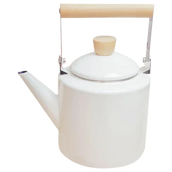 Enameled Kettle Japanese Style Teapots 2 Litre for Halogen Most Stovetops Kungfu Tea Pots-White
Enameled Kettle Japanese Style Teapots 2 Litre for Halogen Most Stovetops Kungfu Tea Pots-White