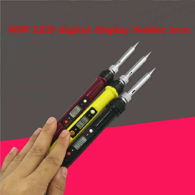 80W Adjustable Temperature Electric Soldering Iron Set Welding Solder Station Heat Pencil Repair Tool Kit
80W Adjustable Temperature Electric Soldering Iron Set Welding Solder Station Heat Pencil Repair Tool Kit