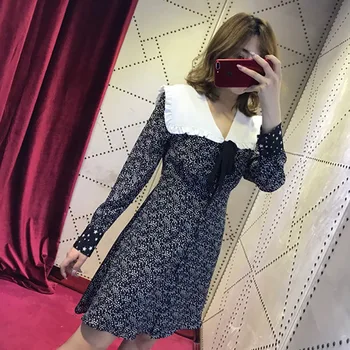 2019 Spring and Summer New Product Full of Stars Shawl Large Lapel Slim Dress Sweet Temperament Women Dress
2019 Spring and Summer New Product Full of Stars Shawl Large Lapel Slim Dress Sweet Temperament Women Dress