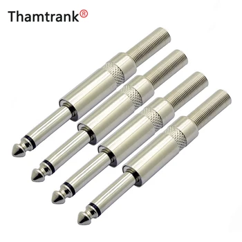10pcs/lot 6.35mm 2 Poles Mono Male Audio Plug Cable Wire Connector 1/4 Inch Mono Jack With Spring Microphone Connector
10pcs/lot 6.35mm 2 Poles Mono Male Audio Plug Cable Wire Connector 1/4 Inch Mono Jack With Spring Microphone Connector