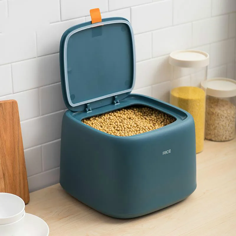 

10KG Kitchen Collection Nano Bucket Insect-Proof Moisture-Proof Sealed Rice Cylinder Grain Dog Food Household Storage Box