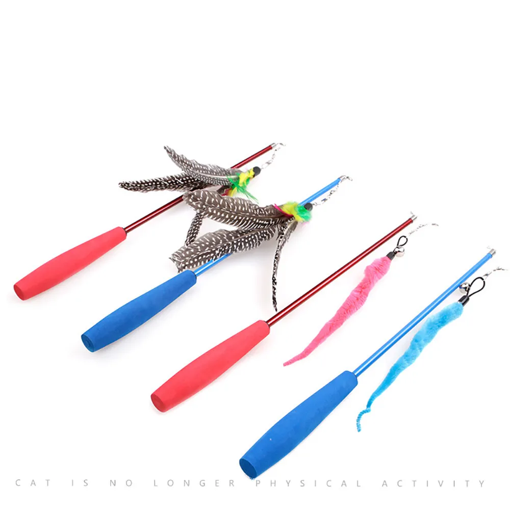 1PC Elastic Spring Feather Cat Toys Feather Interactive Stick Chase Cat Toys Cat Funny interacting & Training Pet Toys
1PC Elastic Spring Feather Cat Toys Feather Interactive Stick Chase Cat Toys Cat Funny interacting & Training Pet Toys