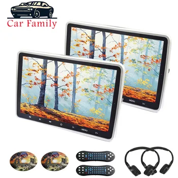 2PCS 10.1 Inch Car Headrest DVD Monitor HD Video Player Touch Button TFT LCD Screen USB/SD/HDMI/IR/FM Transmitter/Game
2PCS 10.1 Inch Car Headrest DVD Monitor HD Video Player Touch Button TFT LCD Screen USB/SD/HDMI/IR/FM Transmitter/Game