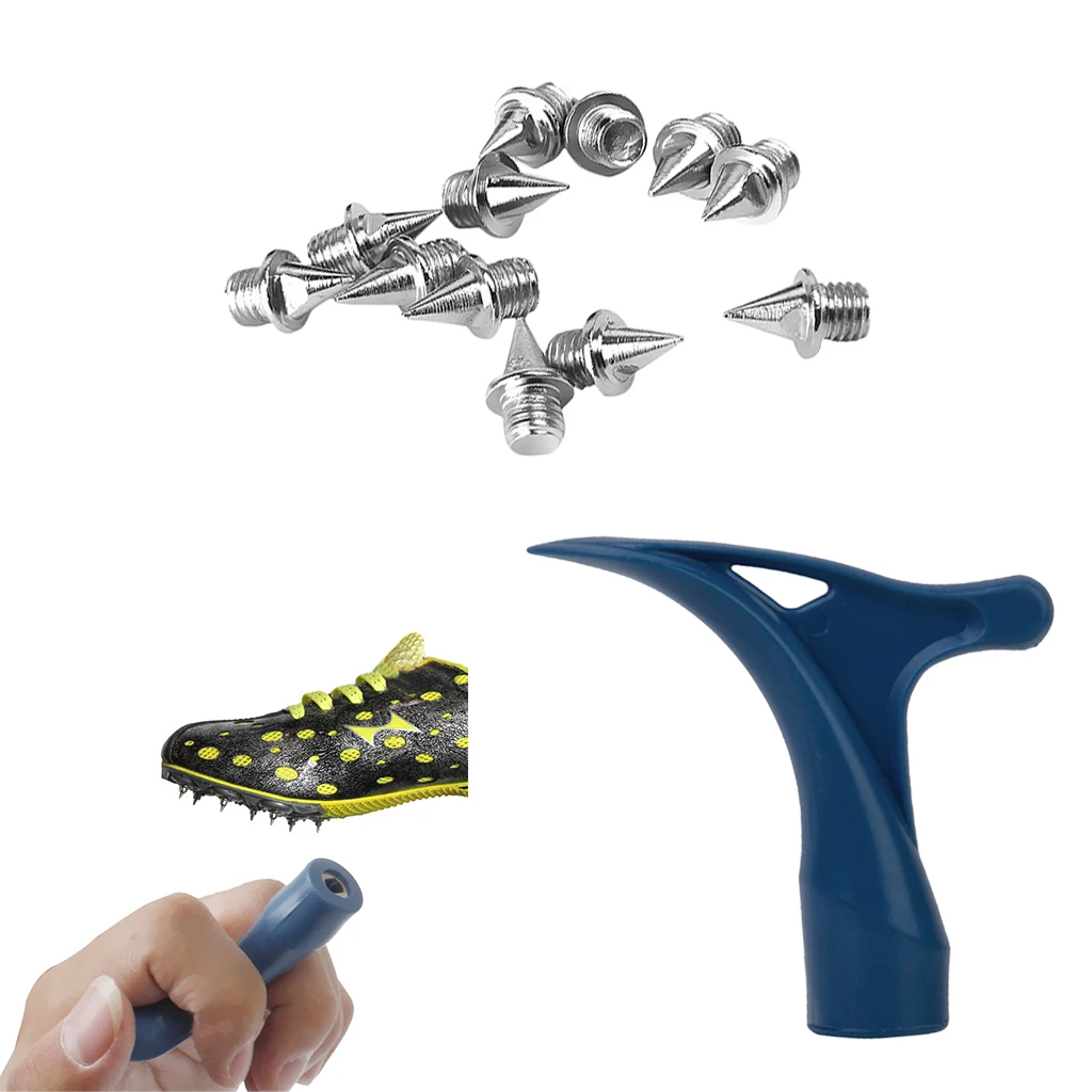 120 Pieces Silver 7mm Trainer Shoes Spikes & Removal Wrench Repair Supplies 120 Pieces Silver 7mm Trainer Shoes Spikes & Removal Wrench Repair Supplies