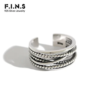 F.I.N.S 925 Sterling Silver Rings for Women Multi Layer Irregular Twisting Retro Opening Adjustable Ring Wide Finger Cuff Ring
F.I.N.S 925 Sterling Silver Rings for Women Multi Layer Irregular Twisting Retro Opening Adjustable Ring Wide Finger Cuff Ring