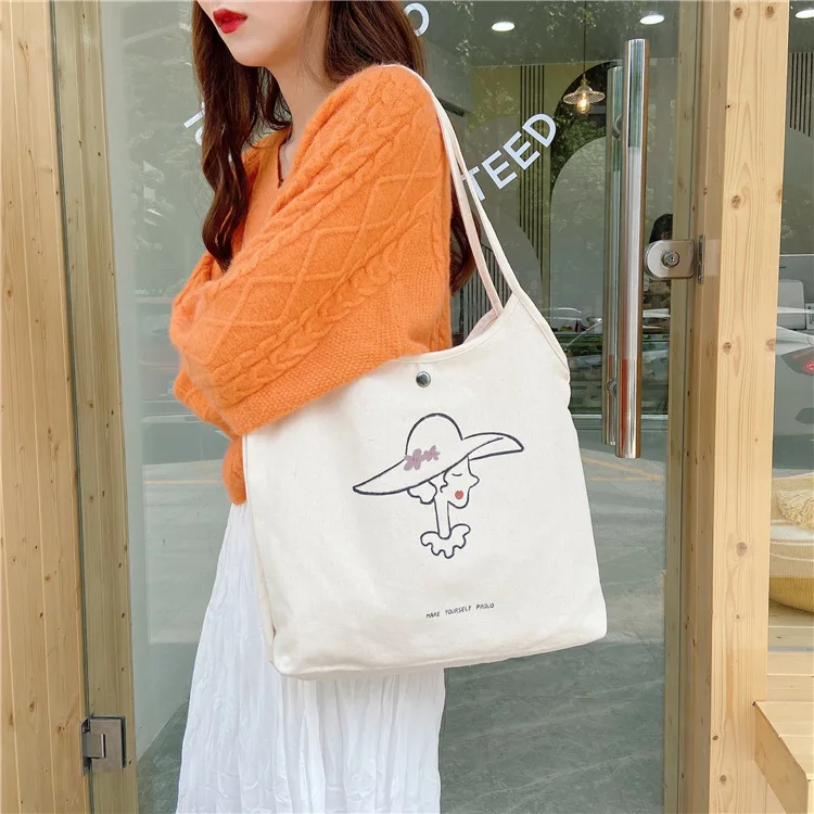 Fashion Illustration Women Canvas Shoulder Bags Girls Student Book Handbags Large Capacity Ladies Eco Reusable Shopping Tote Bag
Fashion Illustration Women Canvas Shoulder Bags Girls Student Book Handbags Large Capacity Ladies Eco Reusable Shopping Tote Bag