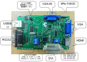 Smart EDID reader card, HDMI/DVI/VGA multi-interface, DDC card, USB to I2C, support Win7
Smart EDID reader card, HDMI/DVI/VGA multi-interface, DDC card, USB to I2C, support Win7