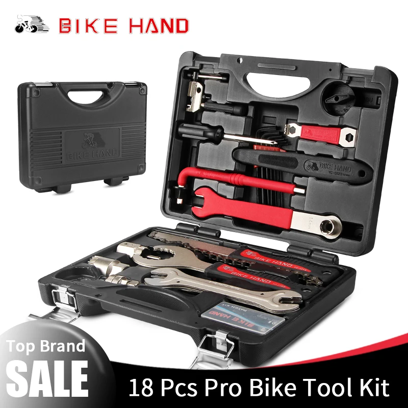 BIKEHAND 18 In 1 Multiful Bicycle Tools Kit Portable Bike Repair Tool Box Set Hex Key Wrench Remover Crank Puller Cycling Tools
BIKEHAND 18 In 1 Multiful Bicycle Tools Kit Portable Bike Repair Tool Box Set Hex Key Wrench Remover Crank Puller Cycling Tools