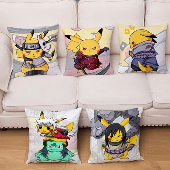 Funny Colorful Cartoon Pokemon Pikachu Cos Naruto Pillowcase 45*45cm Cushion Cover Soft Short Plush Decor Pillow Case Car Sofa
Funny Colorful Cartoon Pokemon Pikachu Cos Naruto Pillowcase 45*45cm Cushion Cover Soft Short Plush Decor Pillow Case Car Sofa