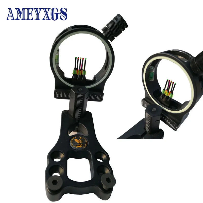 5 Pin Archery Compound Bow Sight To Increase Accurancy CNC Aluminum Alloy Machined For Hunting Aiming Accessories
5 Pin Archery Compound Bow Sight To Increase Accurancy CNC Aluminum Alloy Machined For Hunting Aiming Accessories