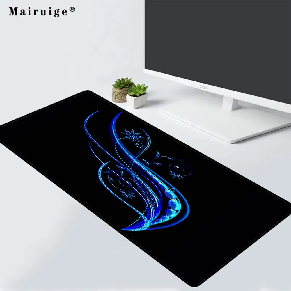 Mairuige Mousepad Black Medium Blue Flower Pattern Large Mouse Pad Computer Notebook Office Locking Desk Mat 90x40
Mairuige Mousepad Black Medium Blue Flower Pattern Large Mouse Pad Computer Notebook Office Locking Desk Mat 90x40