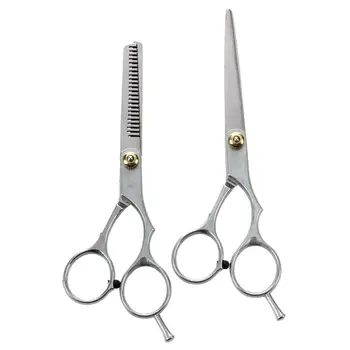 2 X steel Barber Hair Cutting & Thinning Scissors Shears Hairdressing 
2 X steel Barber Hair Cutting & Thinning Scissors Shears Hairdressing